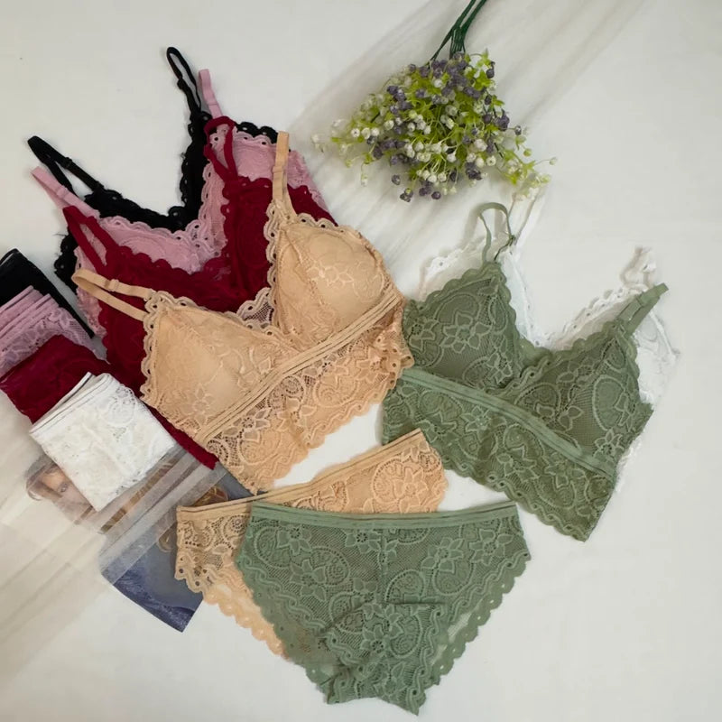 Net Bra and Panty Set