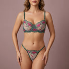 Spring Breeze Net Bra Set