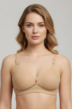 Maroon Light Padded Non Wired Bra