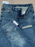 Men's Slim Fit Random Medium Blue Jean
