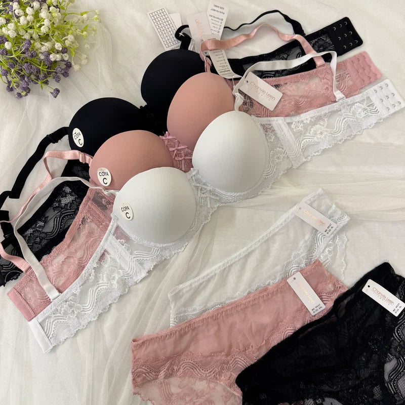 Plain Bridal Bra Set