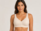 Luxe Seamless Front Open Light Padded Bra - Pink