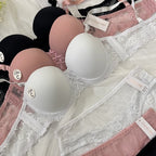 Plain Bridal Bra Set