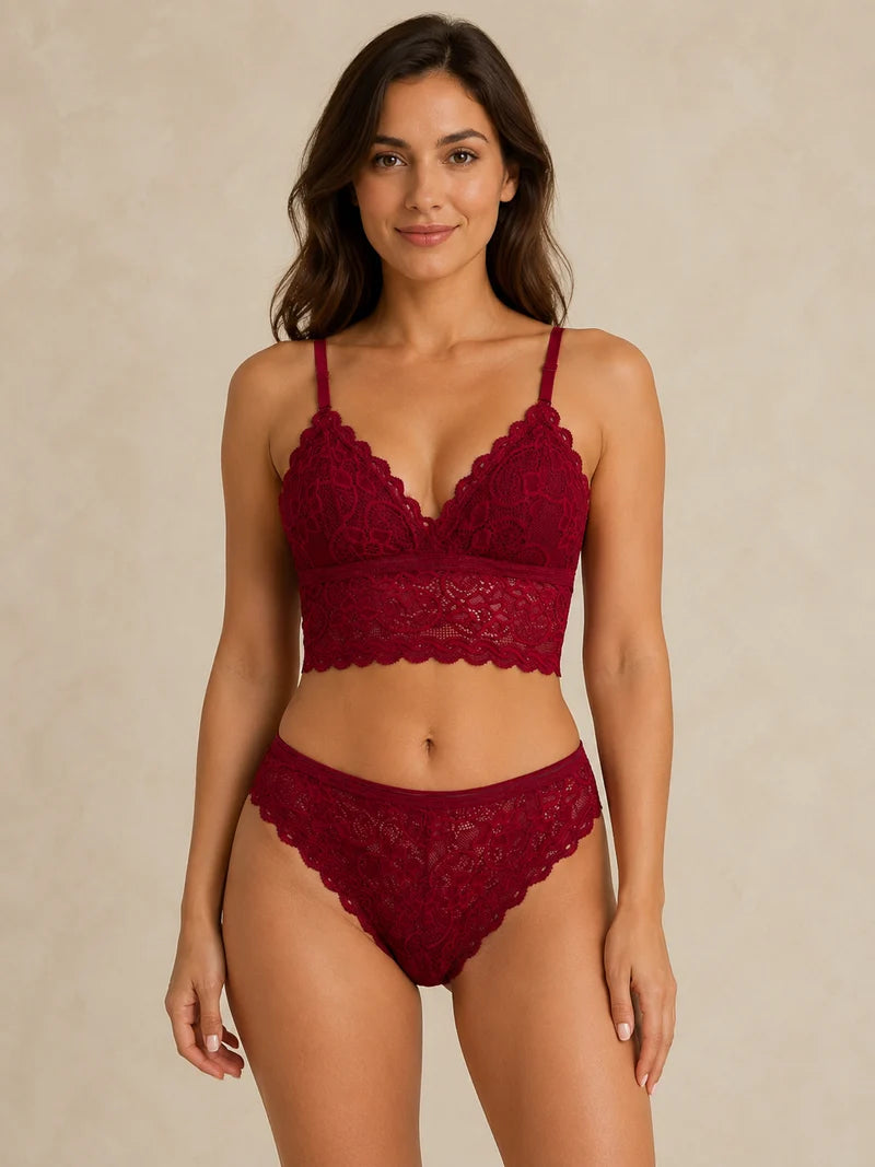 Net Bra and Panty Set