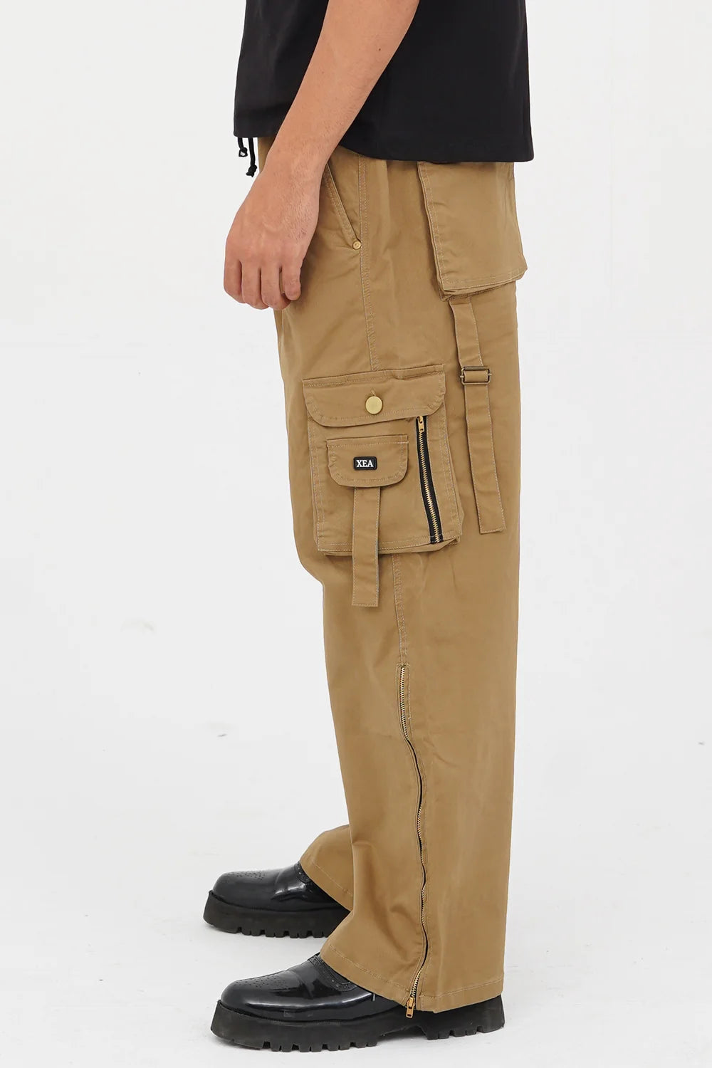 Streetwear Cargo Pants Tan